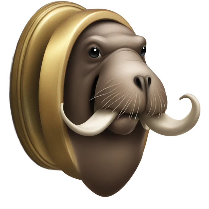 walrus eating a doorknob emoji