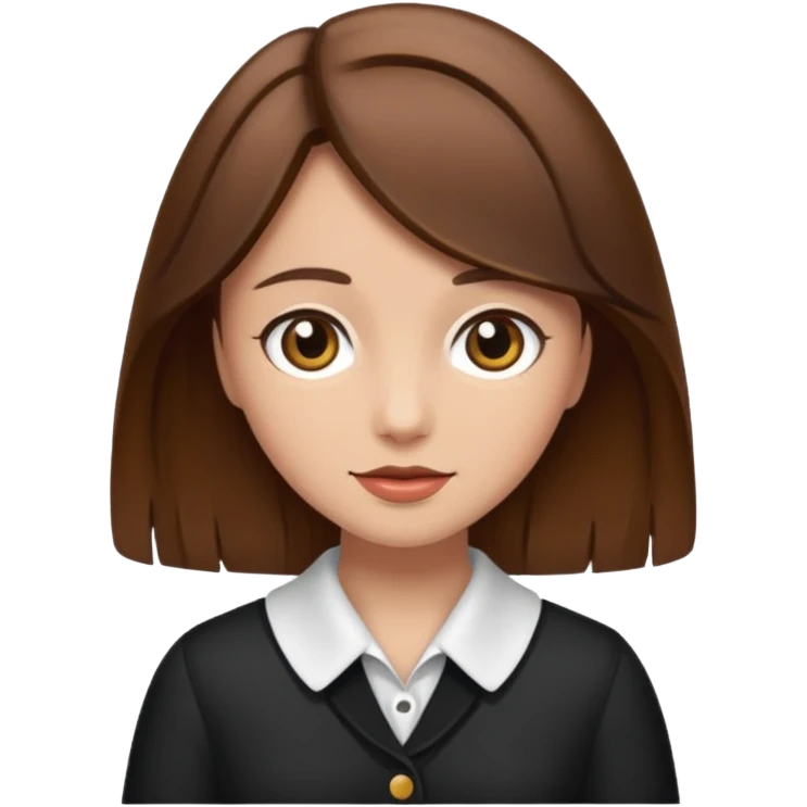 fancy brown haired girl emoji