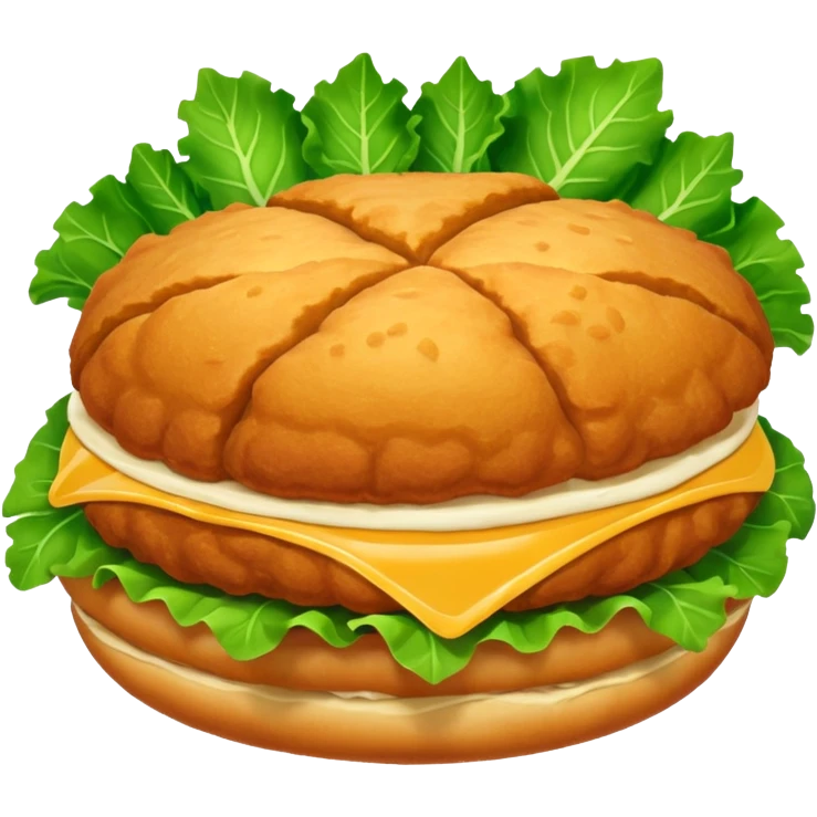 Schnitzelbroetchen mit Salatblatt, keine extra Sachen emoji