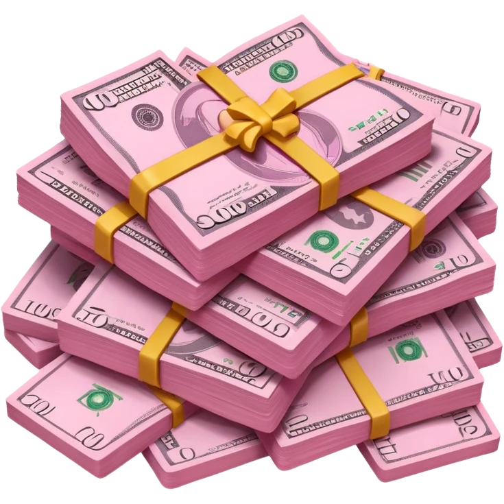 Pink money emoji