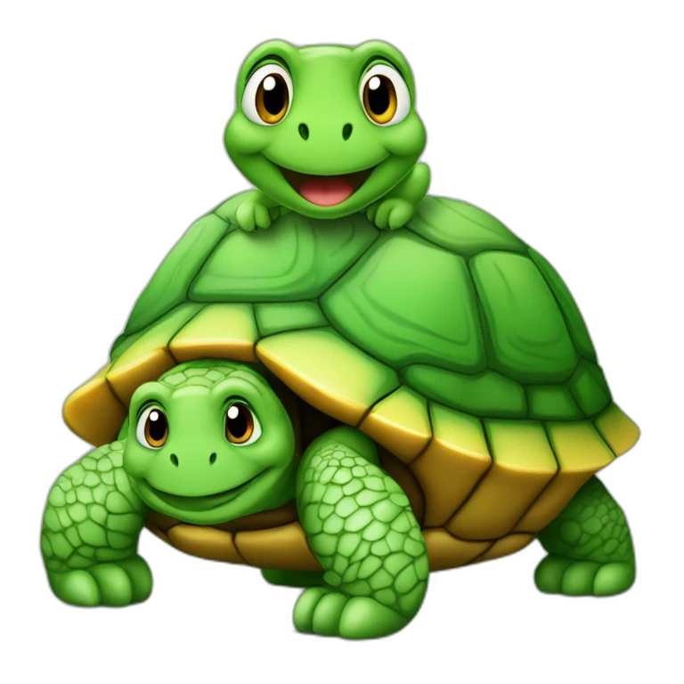 Tortue sur tortue  emoji