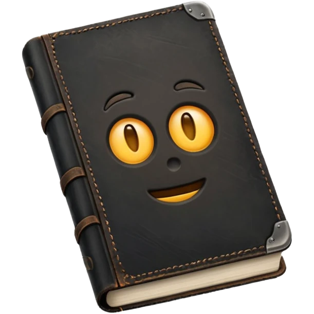 make me a black book with dust on it to show that it's old  emoji