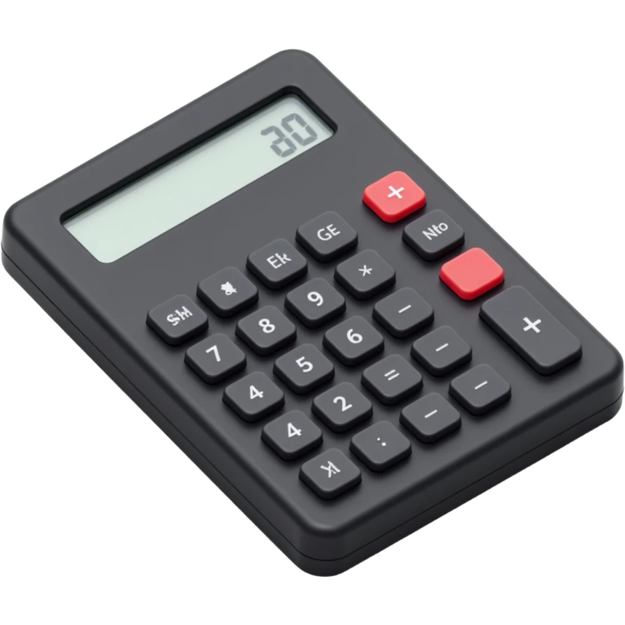 black calculator emoji
