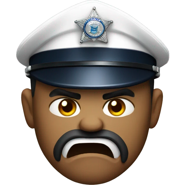 Angry police emoji