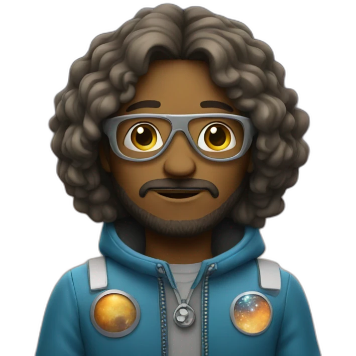 hippie in space emoji