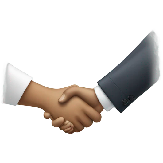 client customer shaking hands emoji