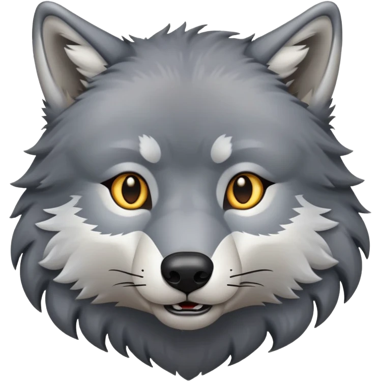 wolf with a square body emoji