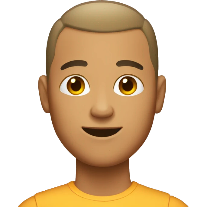 Tan male with a buzz cut  emoji