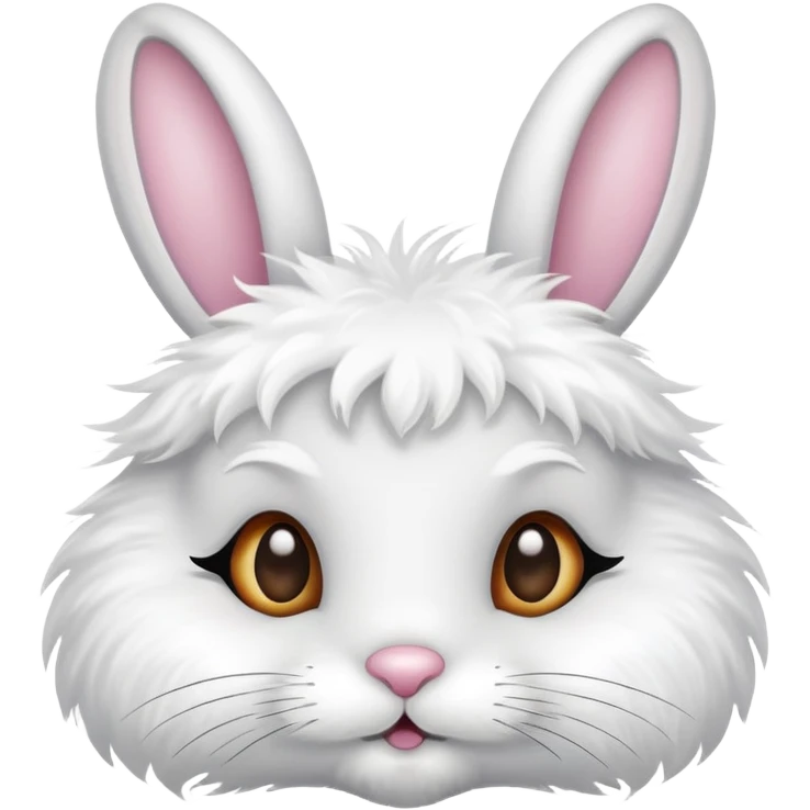 Easter bunny with eyelashes  emoji