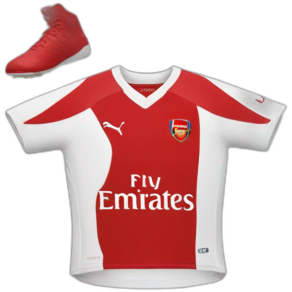 Arsenal home kit emoji