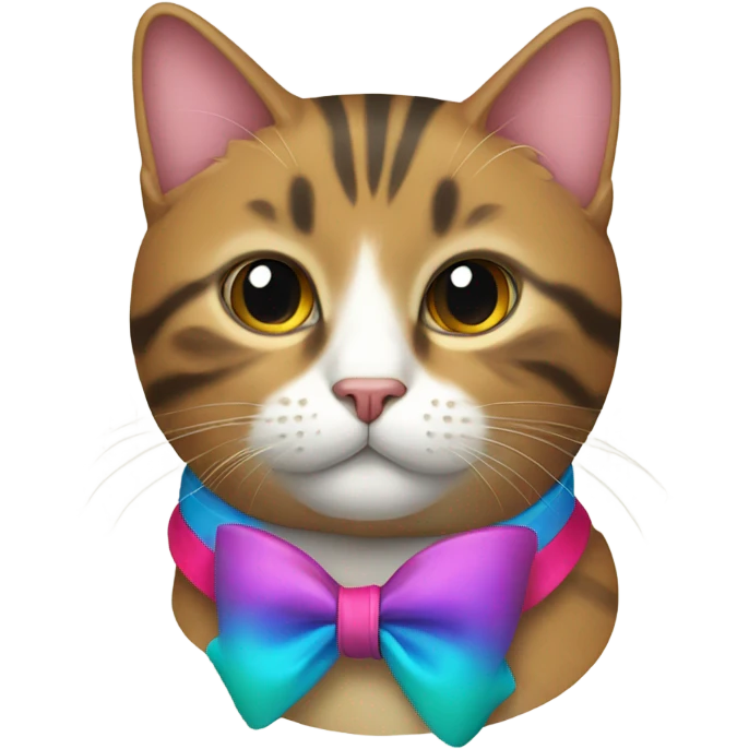 Cat with a bow emoji