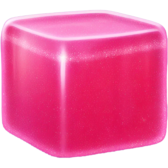 pink sparkly jello emoji