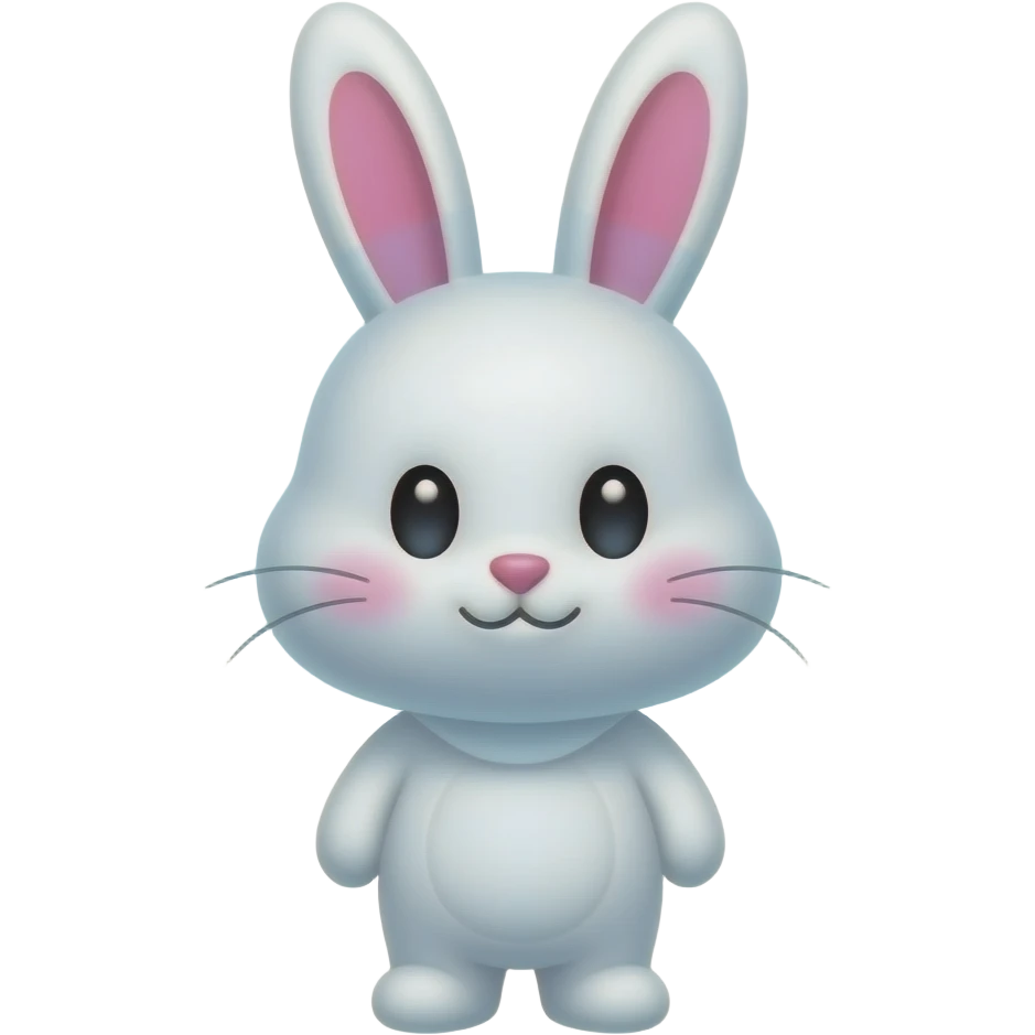 Cotton candy bunny emoji