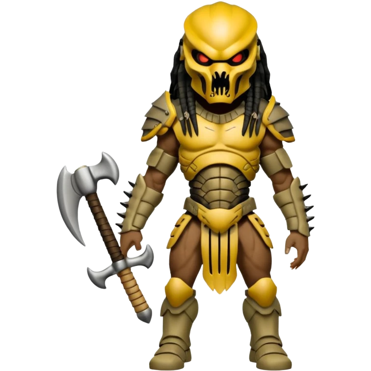 Predator from movie predator with bone armor emoji