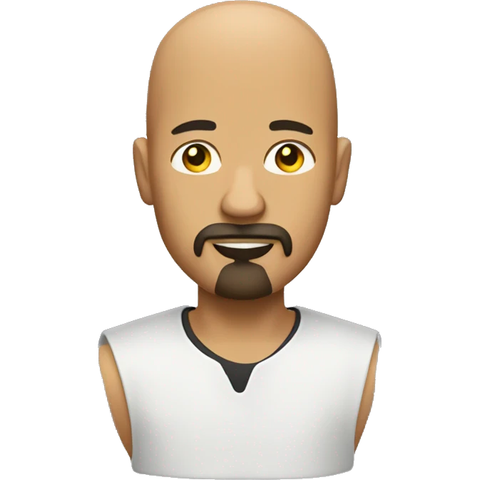 bald man with a goatee emoji