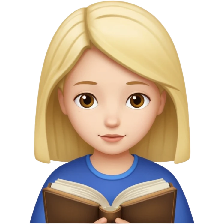 girl reading her bible emoji