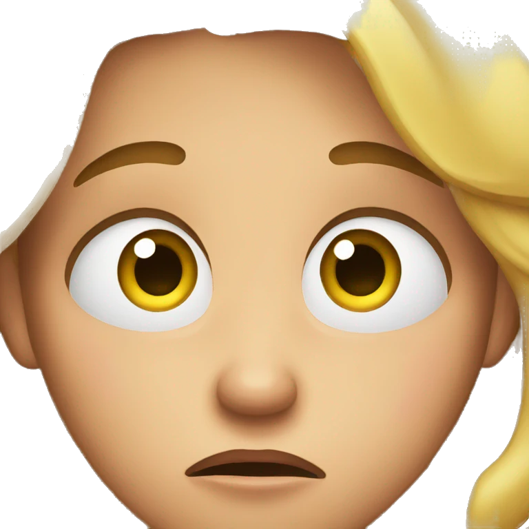 worried and scared emoji