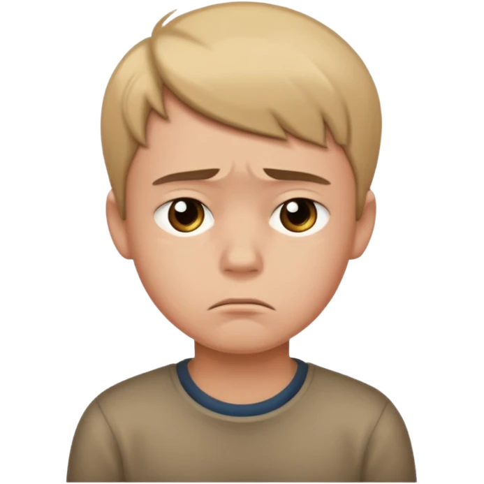 Boy who is sad emoji