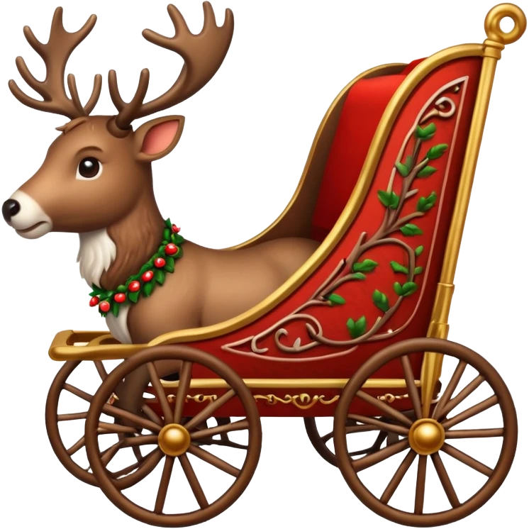 reindeer cart emoji