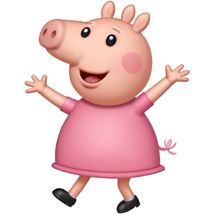 Peppa pig doing the griddy emoji