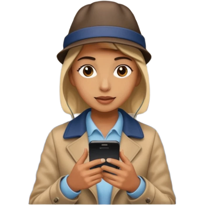 Rider with phone,Metro Riders, inside metro train, no transparent, with background,full image , negative transparent, positive background. emoji