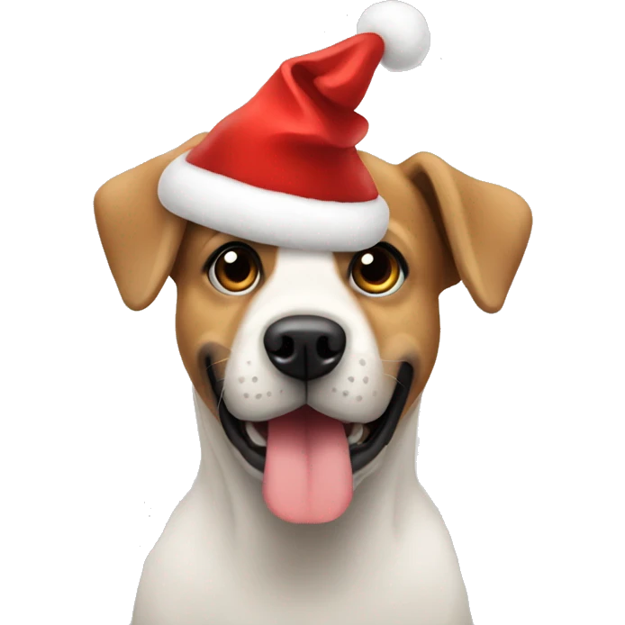 Perro navideño  emoji