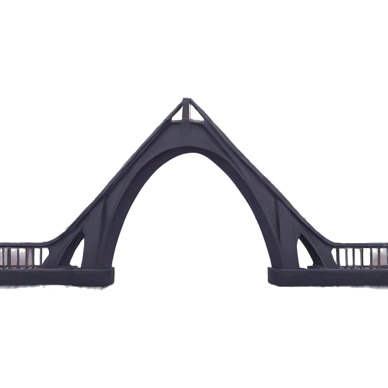 A bridge going into the void emoji