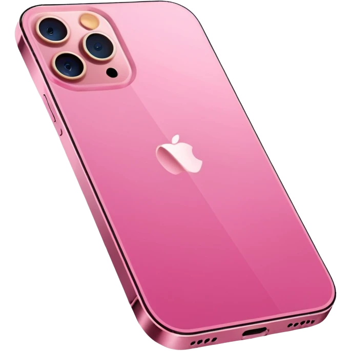 Pink iphone 12 pro max emoji