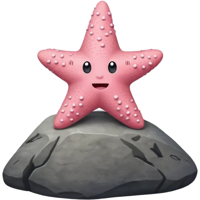 Patrick star on a rock  emoji