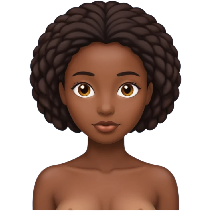 Naked black women emoji