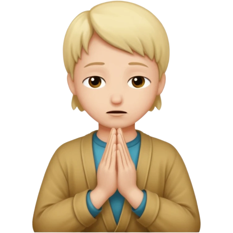 Pleading face with hands praying  emoji