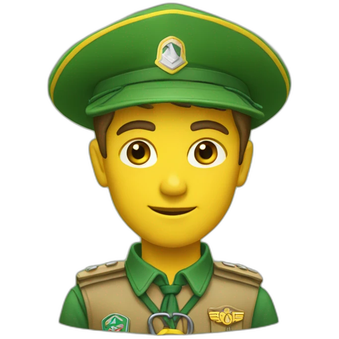 scout vert et jaune emoji