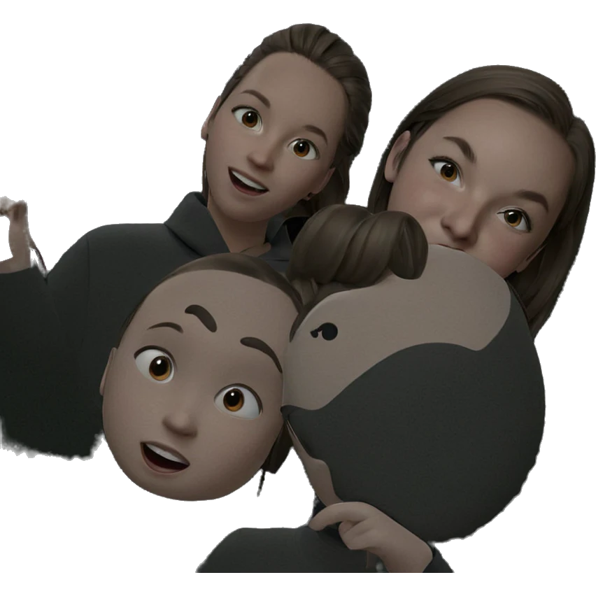 two girls looking at you emoji