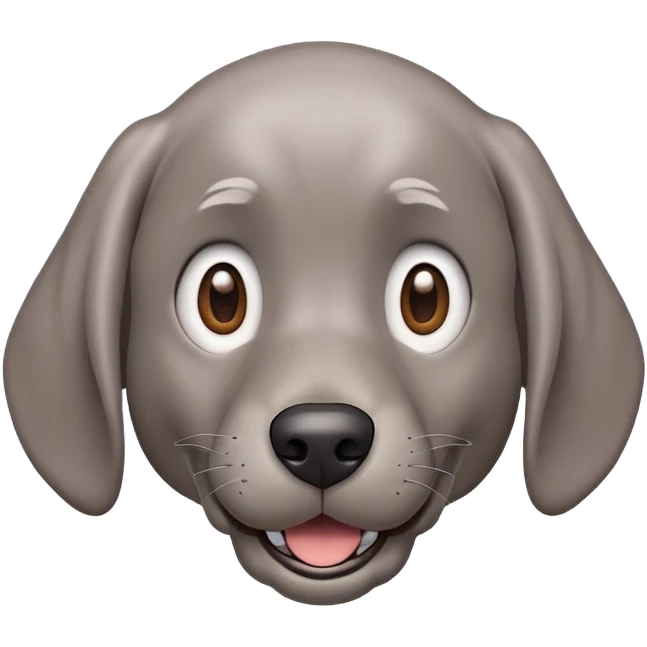 cinematic-comical-weimaraner-portrait-emoji,-head-tilted-dramatically-with-an-exaggeratedly-amused-expression,-featuring-a-vibrant-grey-fur-with-a-lively-sheen,-wide,-expressive-brown-eyes-filled-with-playful-disbelief emoji