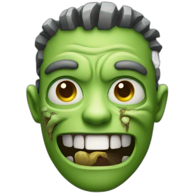 Farming Zombie Smile emoji
