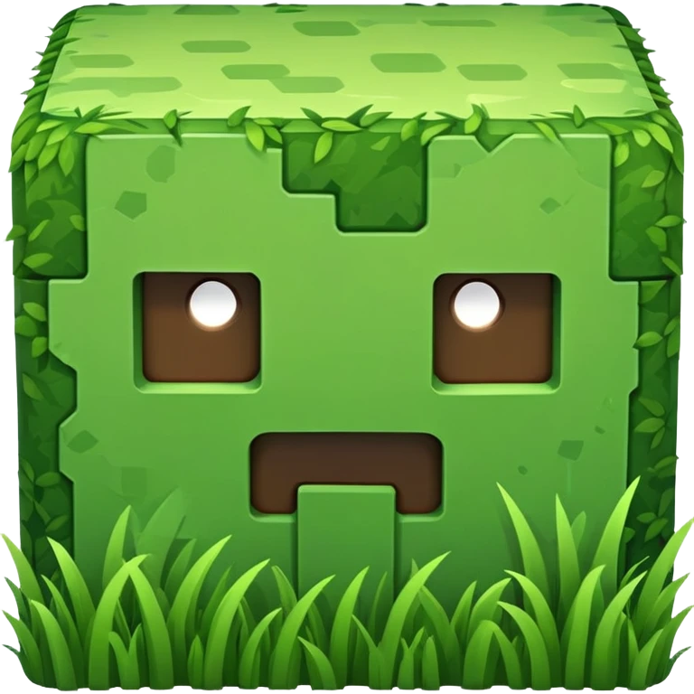 Minecraft grass block emoji