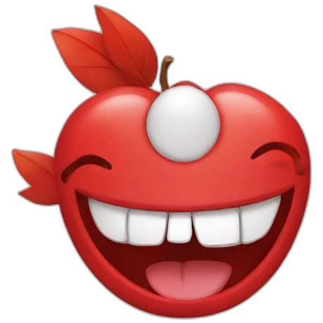happy red livre emoji