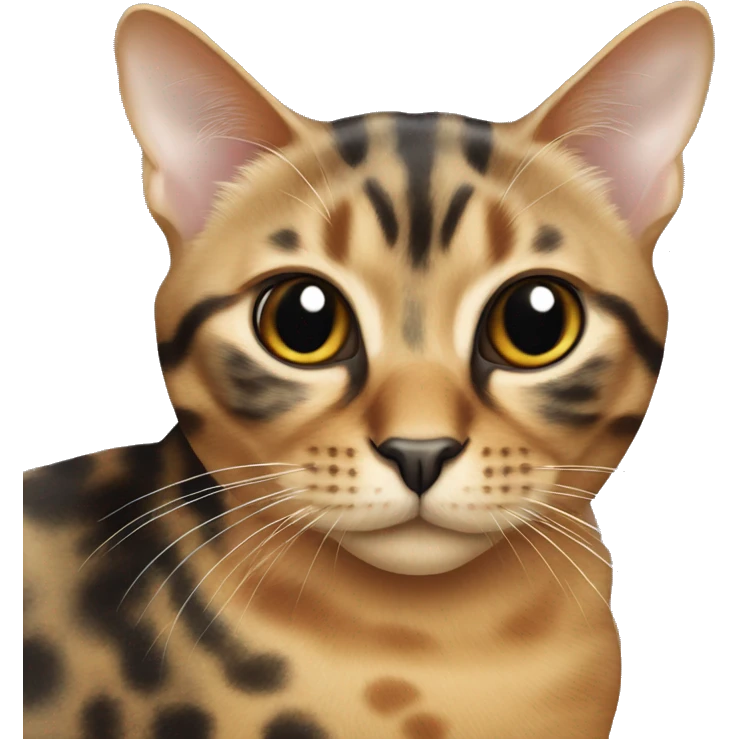 Tortoise shell cat with a cropped ear emoji