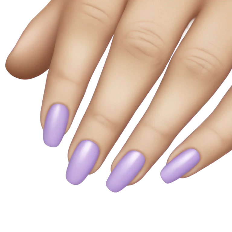 light purple nail color emoji