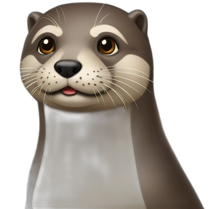 Loutre sur chien emoji