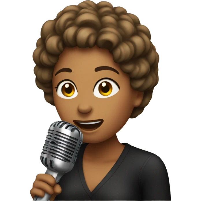 woman singing emoji