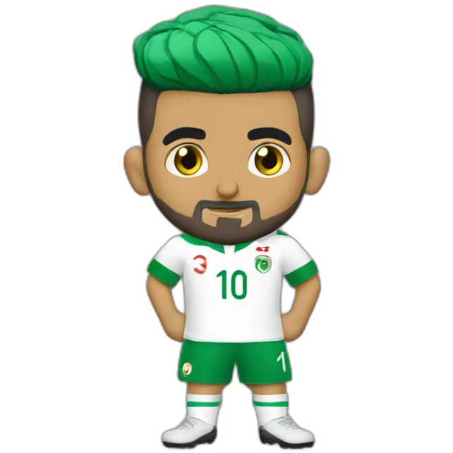 Riyad Mahrez with Algeria shirt emoji