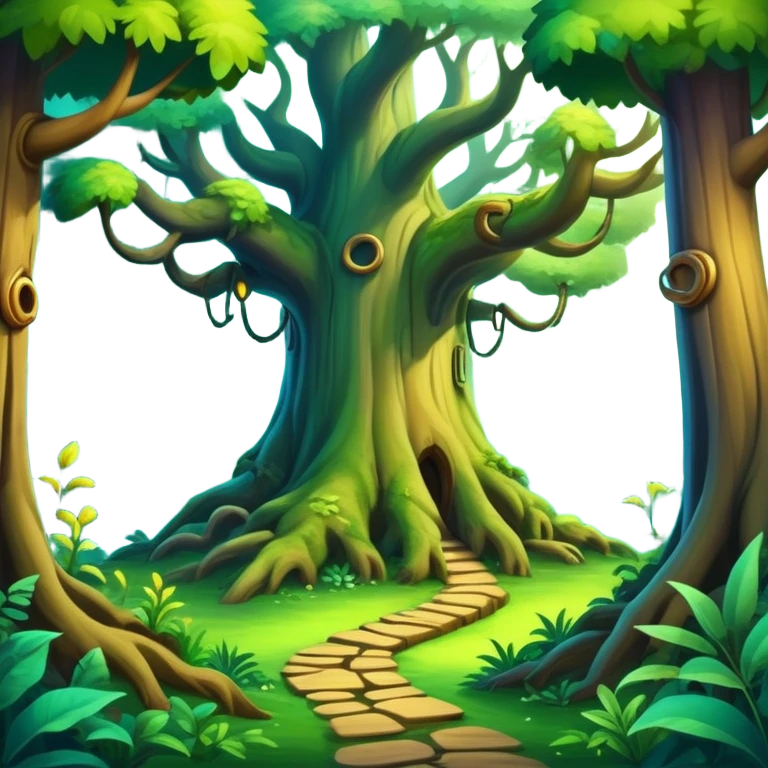 enchanted forest scene emoji