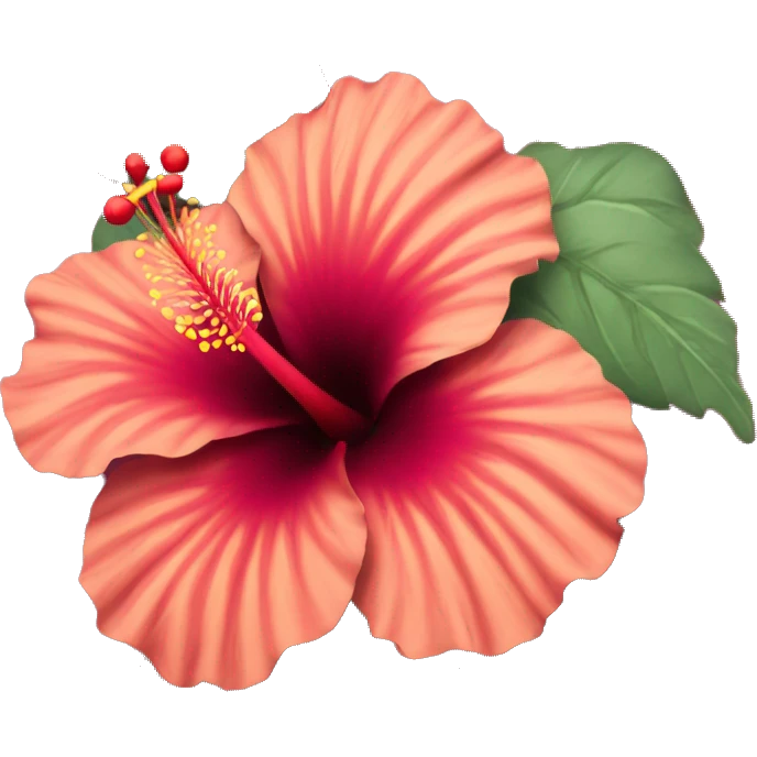 Hibiscus flower emoji