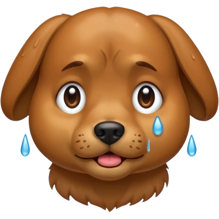 Dog crying  emoji