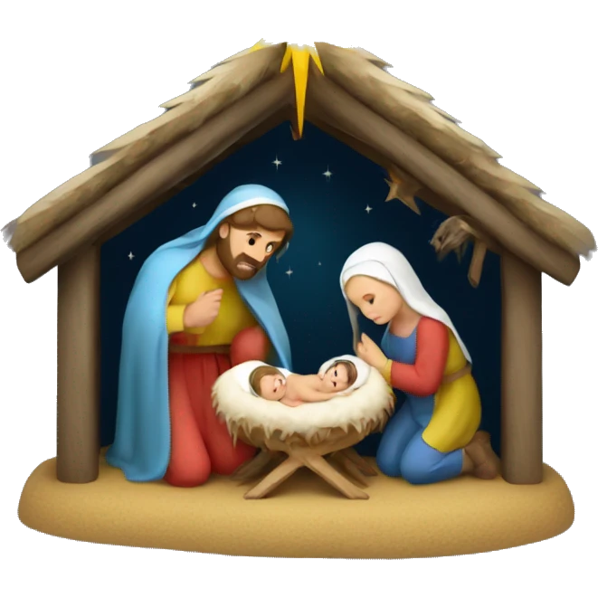 nativity scene Ukraine emoji