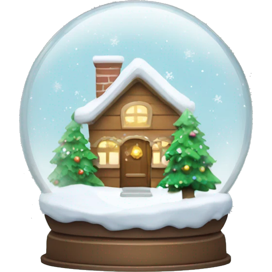 Christmas snow globe emoji