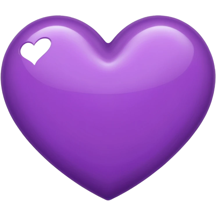 Purple Heart in this shape ❤︎‬ ⁣ emoji