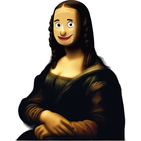 the mona lisa painting emoji