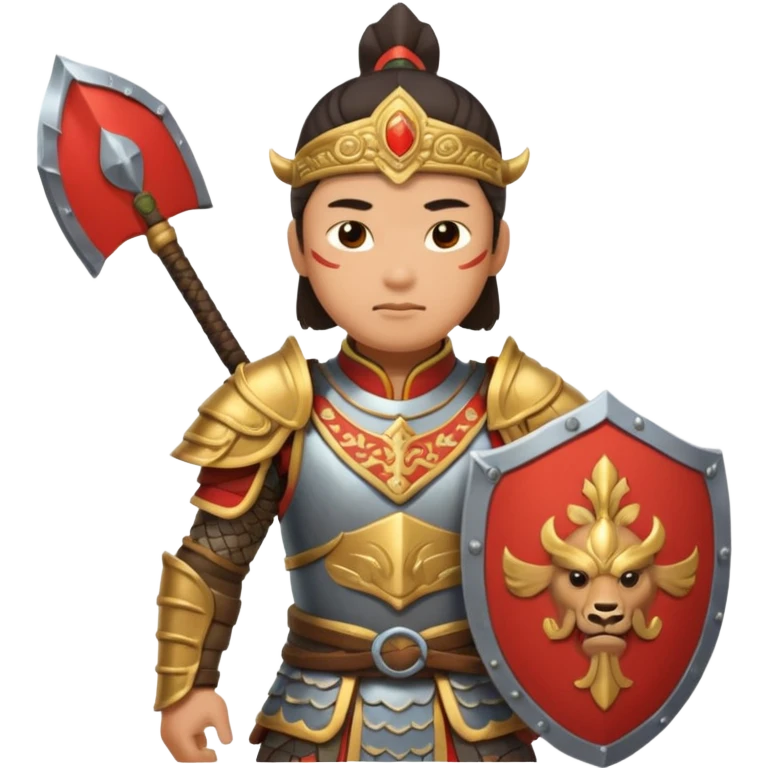 ancient chinese with shield emoji